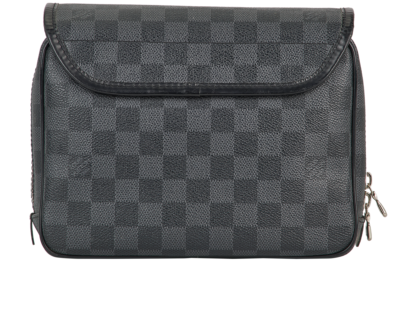 Hanging Toiletry Pouch, &pound;420, Handbags, Grey, Canvas, Back view
